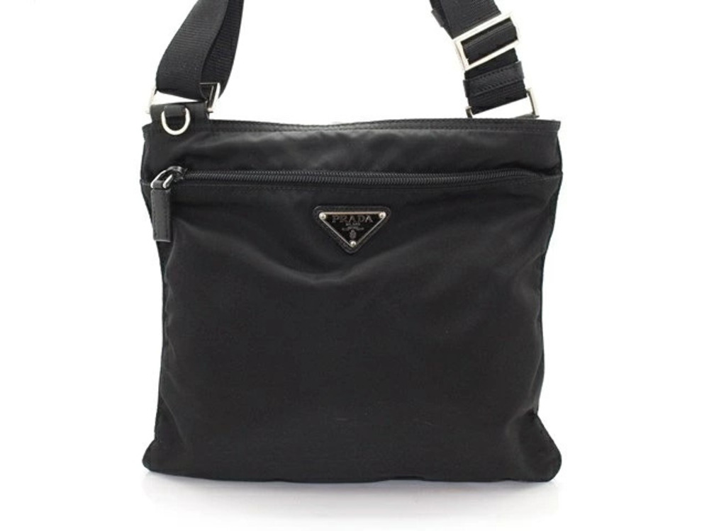 Prada Tessuto Shoulder Bag Black